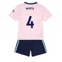 Arsenal Benjamin White #4 Fotballklær Tredjedraktsett Barn 2022-23 Kortermet (+ korte bukser)